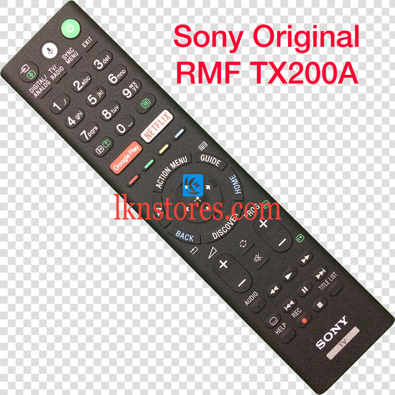 Sony Rmf Tx200a Original Led Tv Remote With Google   Sony Remote  HD Png DownloadTransparent PNG