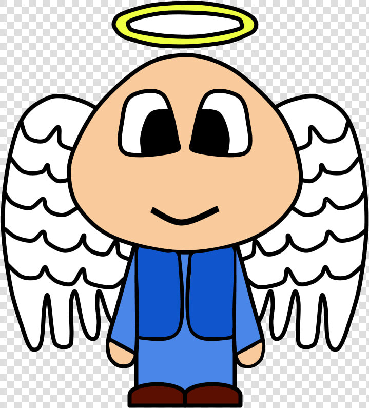 Angel  Halo  Wings  Big Eyes  Cartoon Person Clipart   Person With Halo Clipart  HD Png DownloadTransparent PNG