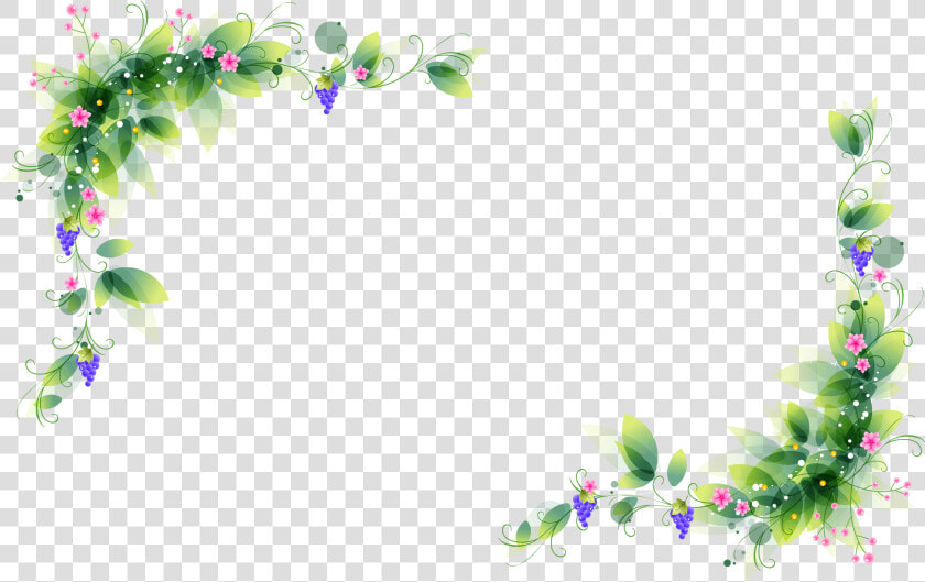 Flower Corner Border Png   Flower Borders Corner Png  Transparent PngTransparent PNG