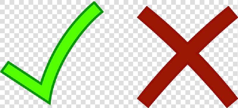 Check  Cross  Red  Green  Attention  Warning  Error   Check Mark And X Mark  HD Png DownloadTransparent PNG