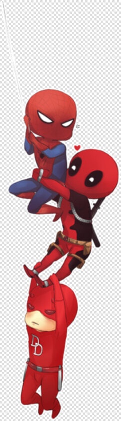 Spider man Daredevil Deadpool Hulk Red Fictional Character   Spiderman Daredevil Deadpool Comic  HD Png DownloadTransparent PNG