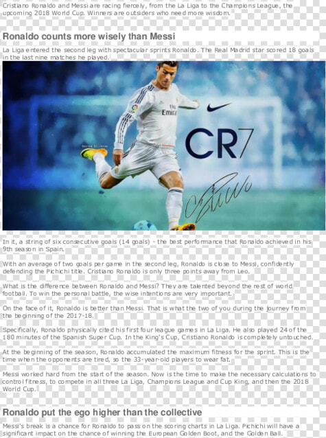 Football Player Cr7 Ronaldo  HD Png DownloadTransparent PNG