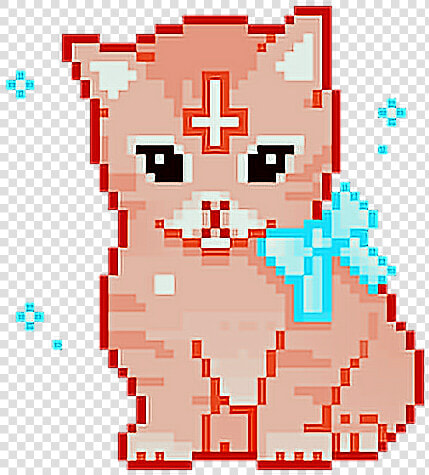  cat  cats  pixelart  pixelart  satan  cute  kawaii   Pink Cat Gif Transparent  HD Png DownloadTransparent PNG