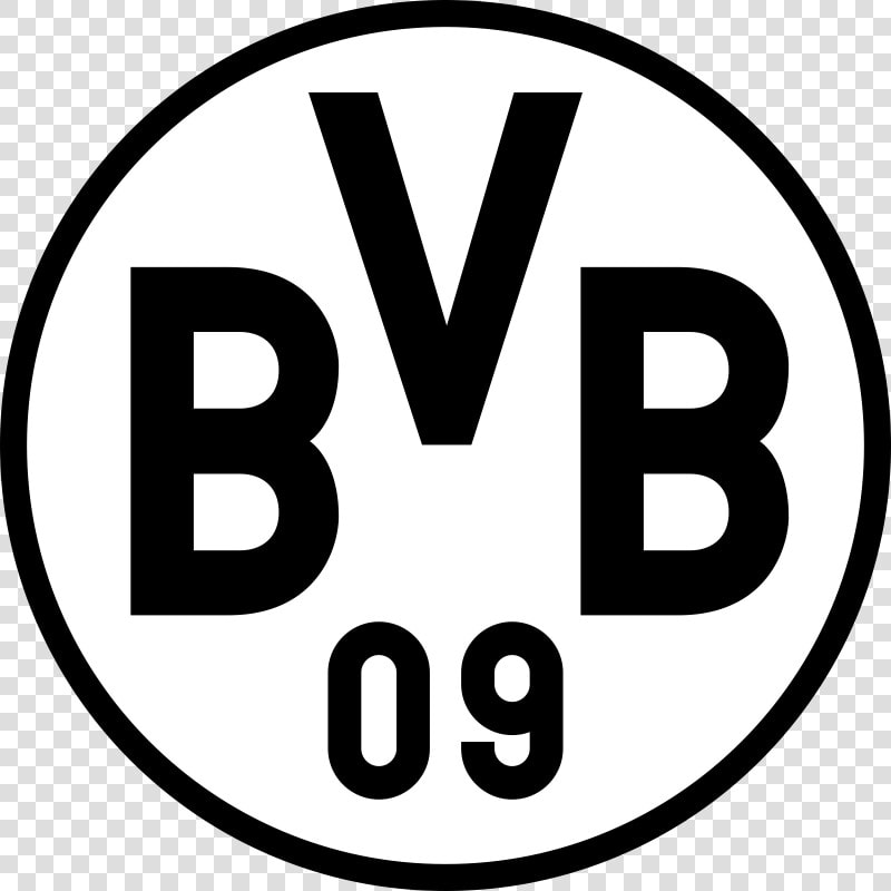 Bvb Dortmund Logo Png   Png Download   Borussia Dortmund Logo Black And White  Transparent PngTransparent PNG