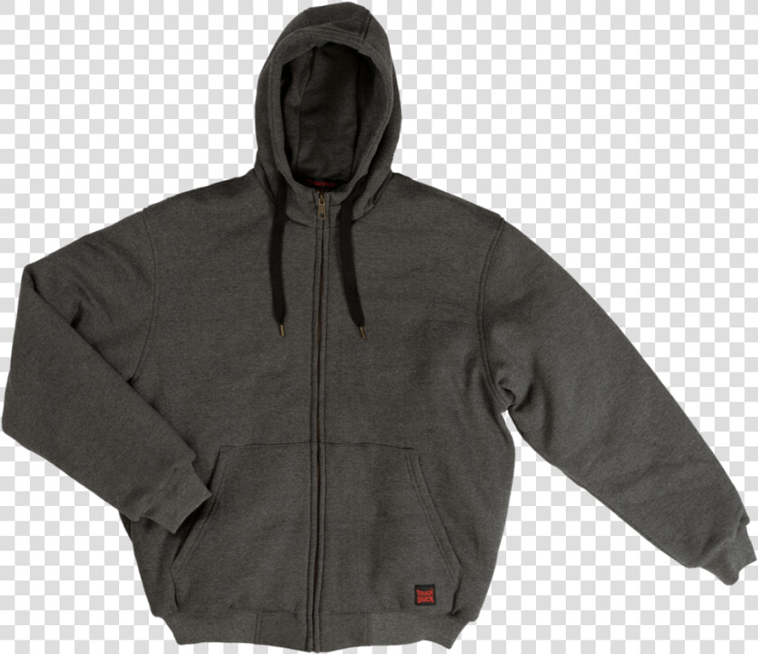 Tough Duck Mens Insulated Hoodie Charcoal Front View   Hoodie  HD Png DownloadTransparent PNG