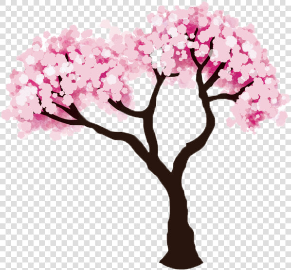 Blossom Clipart Springtime Tree   Blossom Tree Drawing Easy  HD Png DownloadTransparent PNG