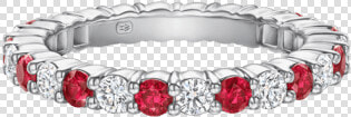 Angled View Of The Prong set Round Brilliant Ruby And   Bracelet  HD Png DownloadTransparent PNG