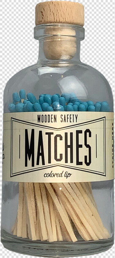 Aqua Vintage Apothocary Matches   Bottle  HD Png DownloadTransparent PNG