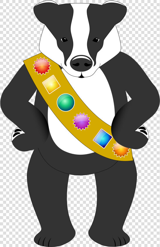 Carnivoran dog Breed dog   Badger Wearing A Badge  HD Png DownloadTransparent PNG