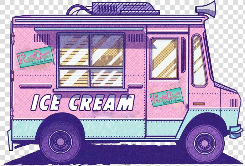 Ice Cream Truck   Ice Cream Truck Sketch  HD Png DownloadTransparent PNG