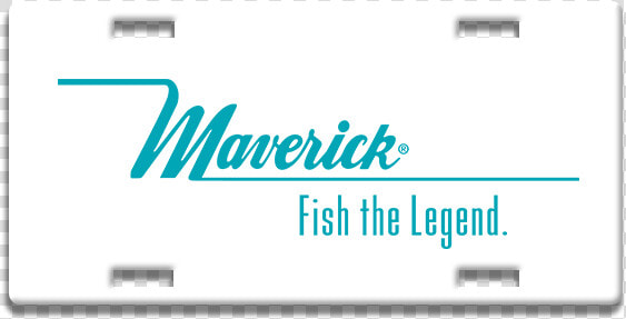 Maverick Aluminum License Plate   Maverick Boats  HD Png DownloadTransparent PNG