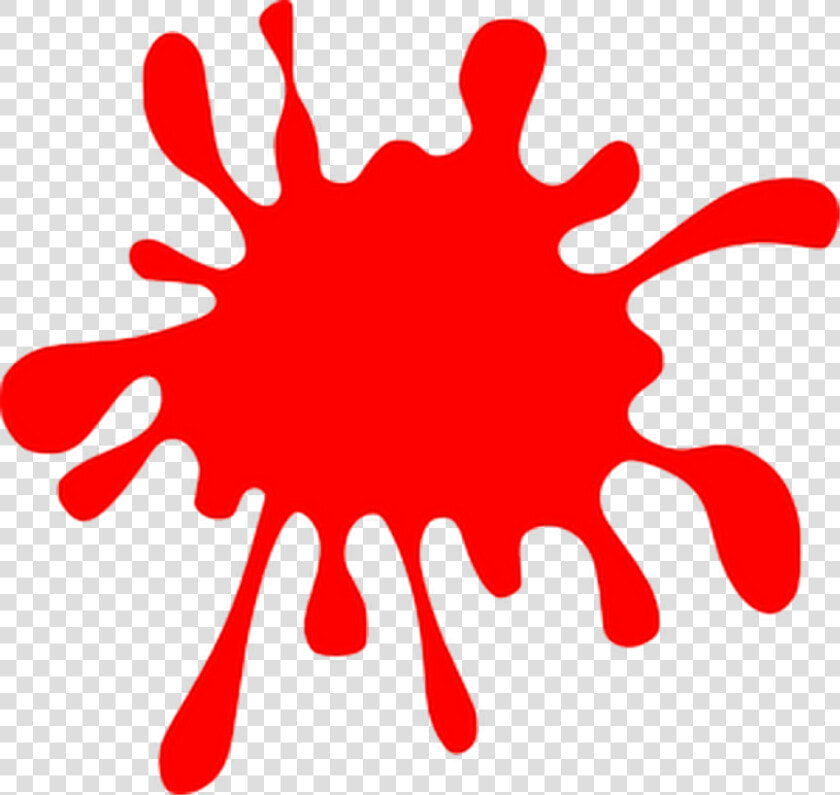 Red Paint Splat Clipart   Png Download   Black Paint Splash Clipart  Transparent PngTransparent PNG