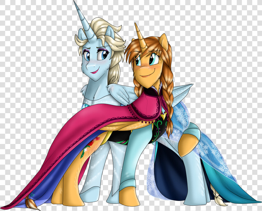 Elsa And Anna Wallpaper Png  mlf  By Namygaga   Anna And Elsa Mlp  Transparent PngTransparent PNG