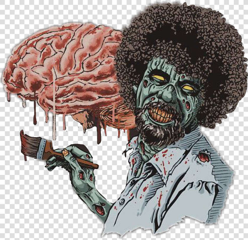 Zombie   Bob Ross Zombie  HD Png DownloadTransparent PNG