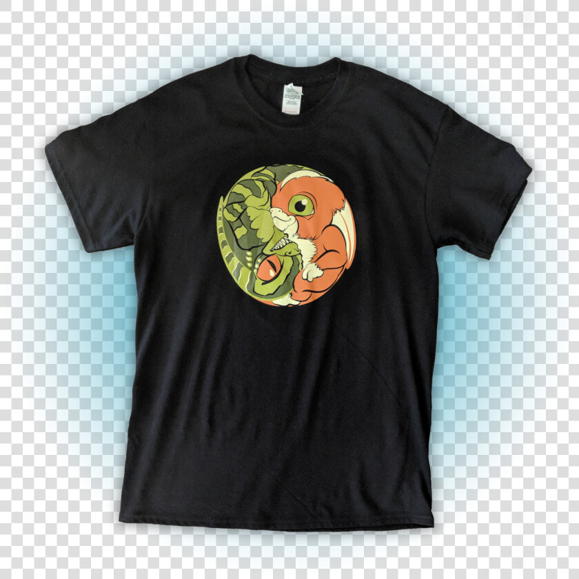 Gremlin mogwai Yin Yang T shirt   Illustration  HD Png DownloadTransparent PNG