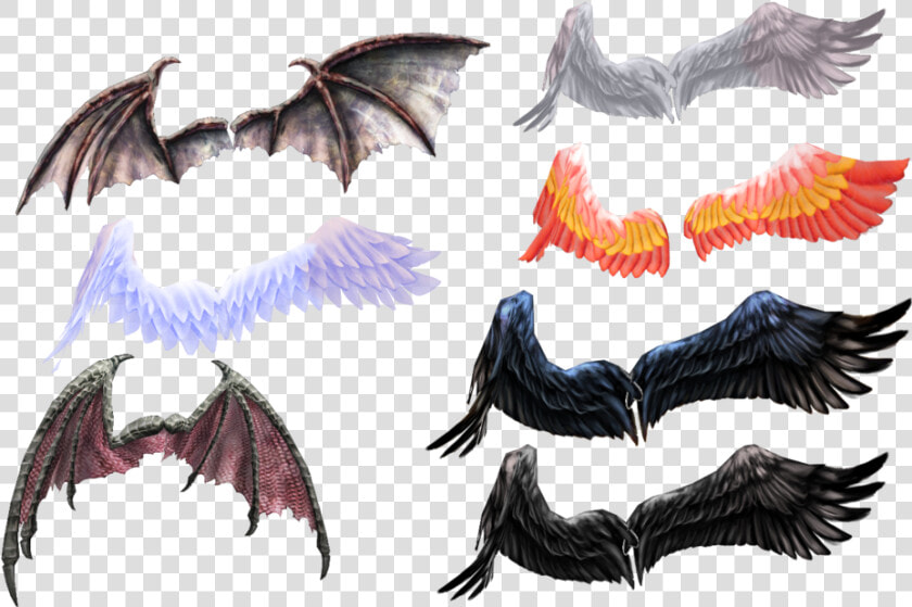 Wing Pack From Ginjishi picture Source And Download   Mmd Wings  HD Png DownloadTransparent PNG