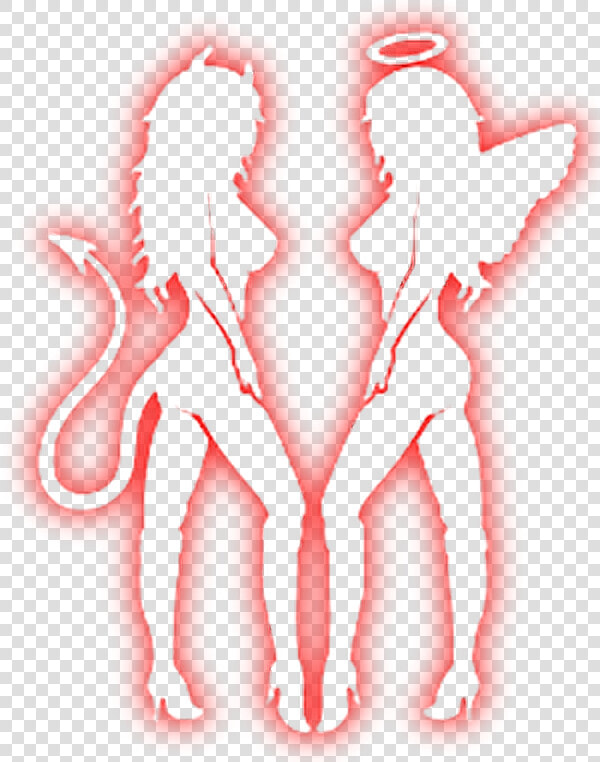  red  angel  devil  angelanddevil  goodandbad  transparent   Angel And Devil Png Transparente  Png DownloadTransparent PNG