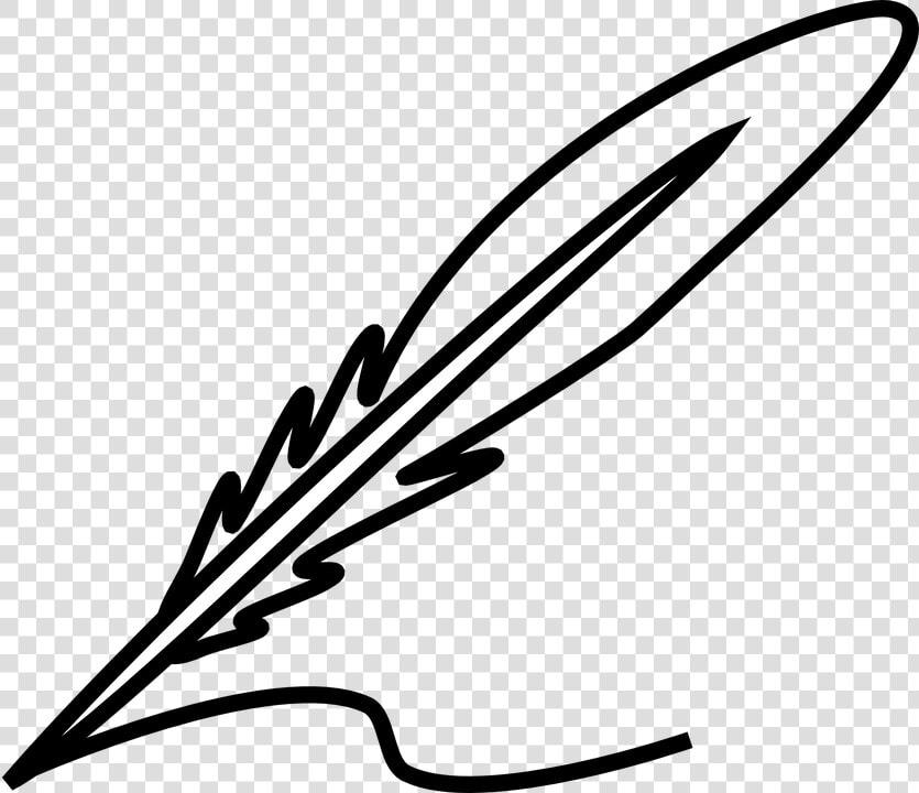 Nib  Pen Nib  Ink Pen  Quill  Feather  Fountain Pen   Ink Pen Black And White  HD Png DownloadTransparent PNG