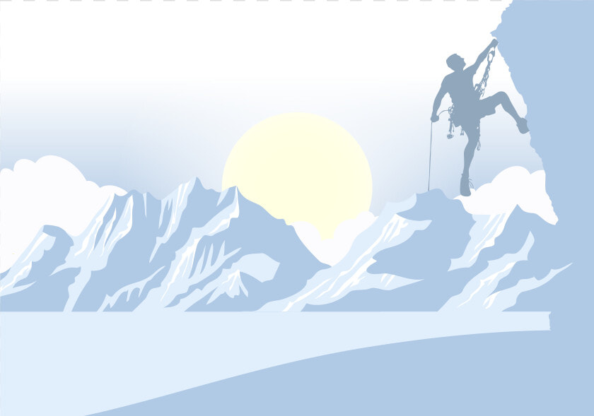 Graphic Design Mountain Euclidean Vector Silhouette   Mountain Climber Vector  HD Png DownloadTransparent PNG