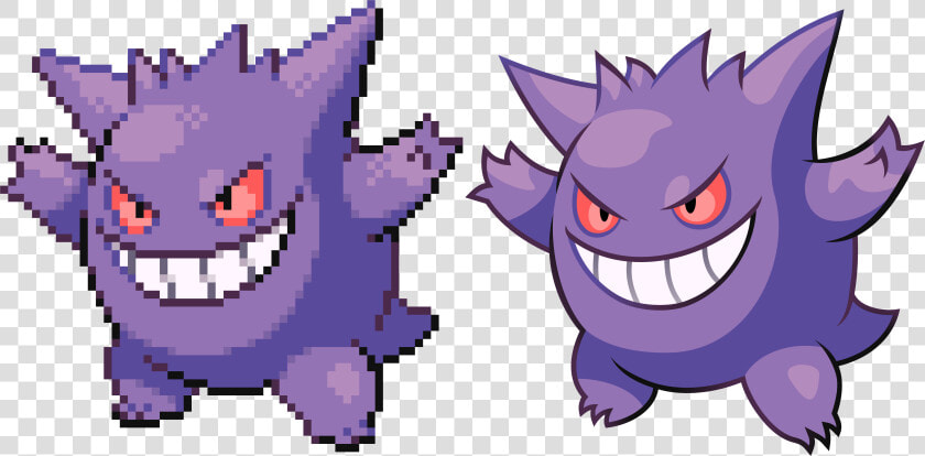 Transparent Gengar Png   Gengar Gen 3 Sprite  Png DownloadTransparent PNG