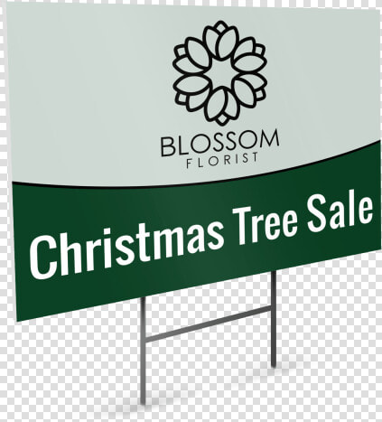 Green Christmas Tree Sale Yard Sign Template Preview   Sign  HD Png DownloadTransparent PNG