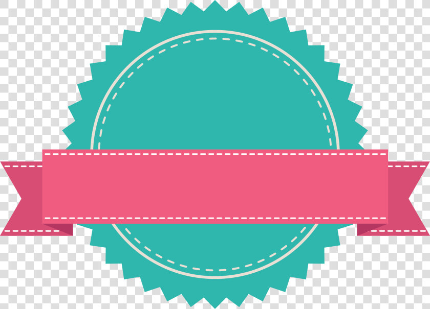 Green Badge With Pink Ribbon Banner With Fold Wedge   Pink Ribbon Vector Png  Transparent PngTransparent PNG