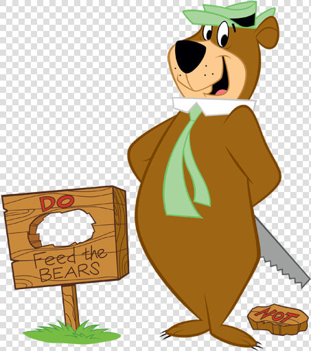 Yogi And Boo Boo Stealing Hamburgers   Cartoon  HD Png DownloadTransparent PNG