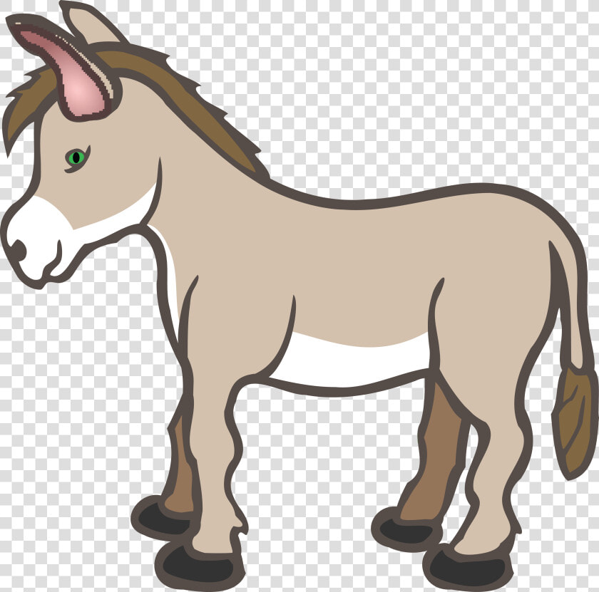 Free Clipart Of A Donkey   Donkey Clipart Black And White  HD Png DownloadTransparent PNG