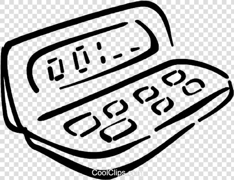 Calculator X Royalty Free Vector Clip Art Illustration   Line Art  HD Png DownloadTransparent PNG