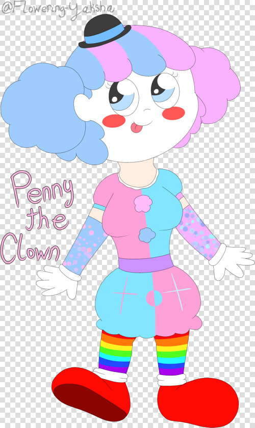 Clown Oc Original Character Penny Penny The Clown Cute   Cartoon  HD Png DownloadTransparent PNG