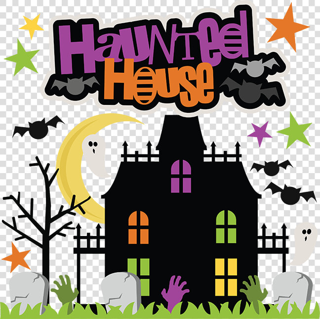 Hd Haunted House Svg   Halloween Haunted House Clipart Free  HD Png DownloadTransparent PNG