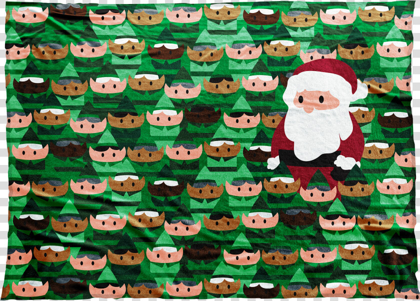 Santa And Elves   Cartoon  HD Png DownloadTransparent PNG