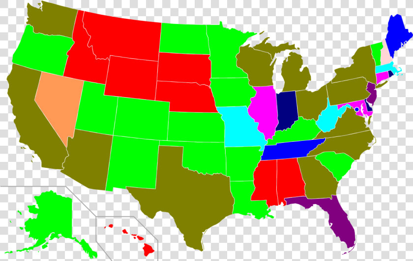 Transparent Blank License Plate Png   Us Governors Map 2008  Png DownloadTransparent PNG