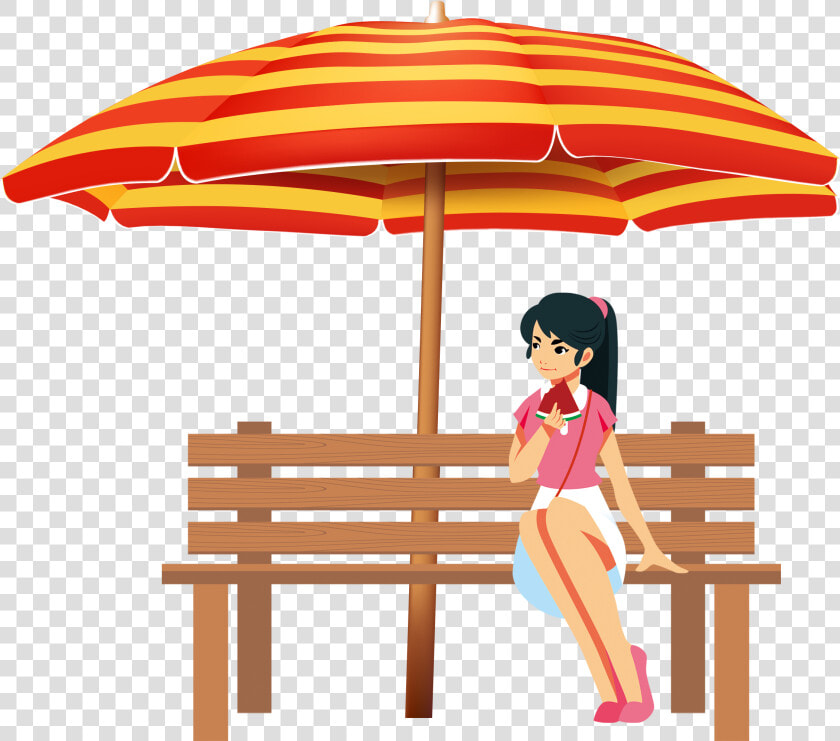 Hand Drawn Cartoon Girl Vacation Decoration Vector   Old Man Sitting Clipart  HD Png DownloadTransparent PNG