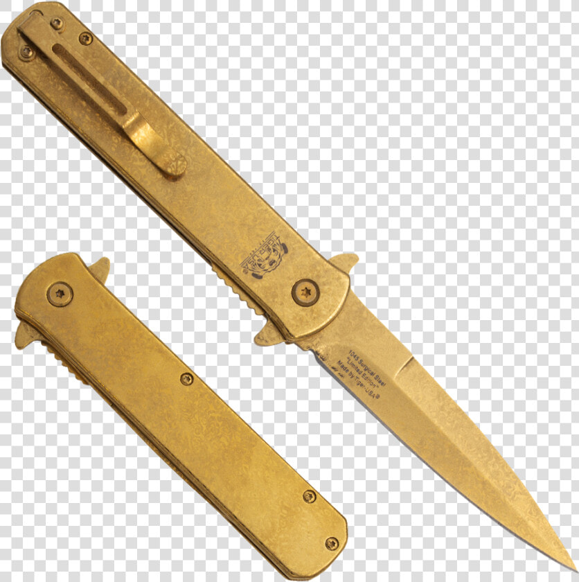 Transparent Made In The Usa Stamp Png   Tiger Usa Stiletto Knife  Png DownloadTransparent PNG