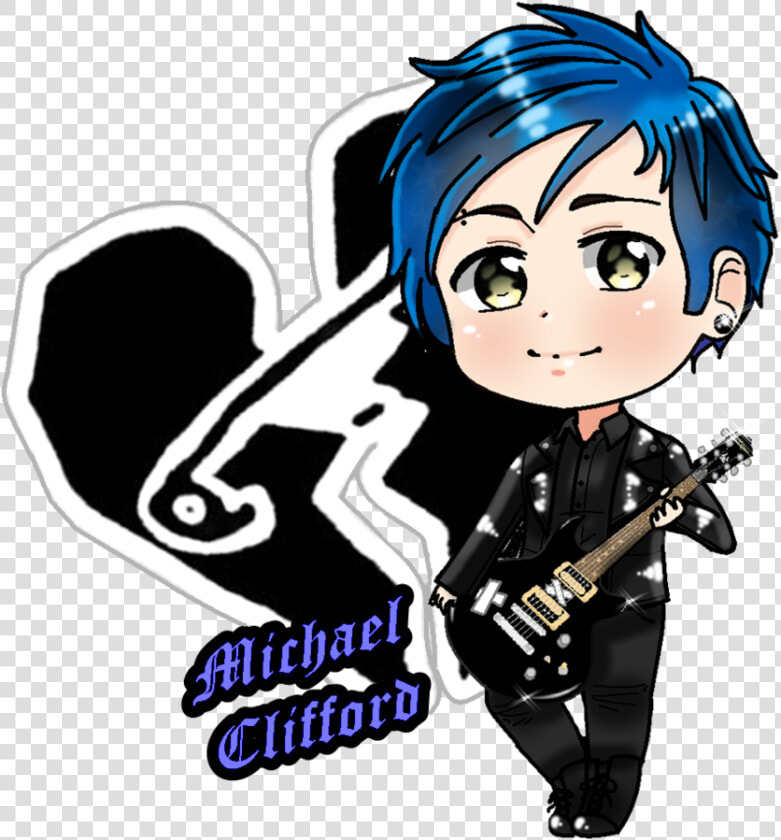 5sos Chibi Michael Clifford By Gracious mistake On   Jet Black Heart  HD Png DownloadTransparent PNG