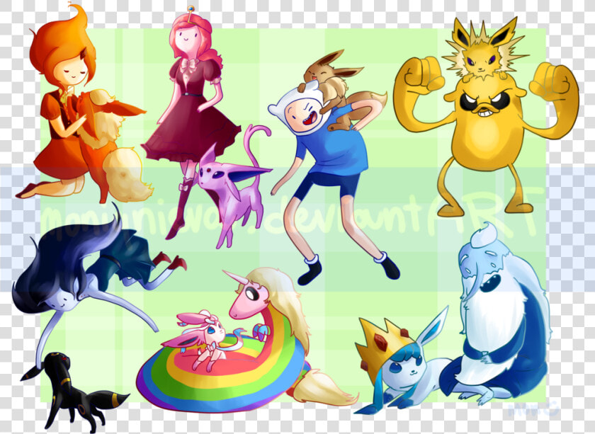 Http     images6   Fanpop   Time With Finn And Jake   Eeveelutions And Adventure Time  HD Png DownloadTransparent PNG