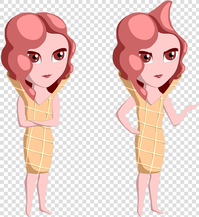 Angry  Anger  Confusion  Indignation  Ice Cream  Woman   Cartoon  HD Png DownloadTransparent PNG