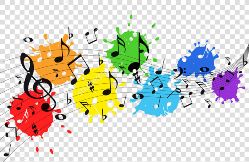  splatter  paint  paintsplatter  splatterpaint  music   Music Notes In Color  HD Png DownloadTransparent PNG