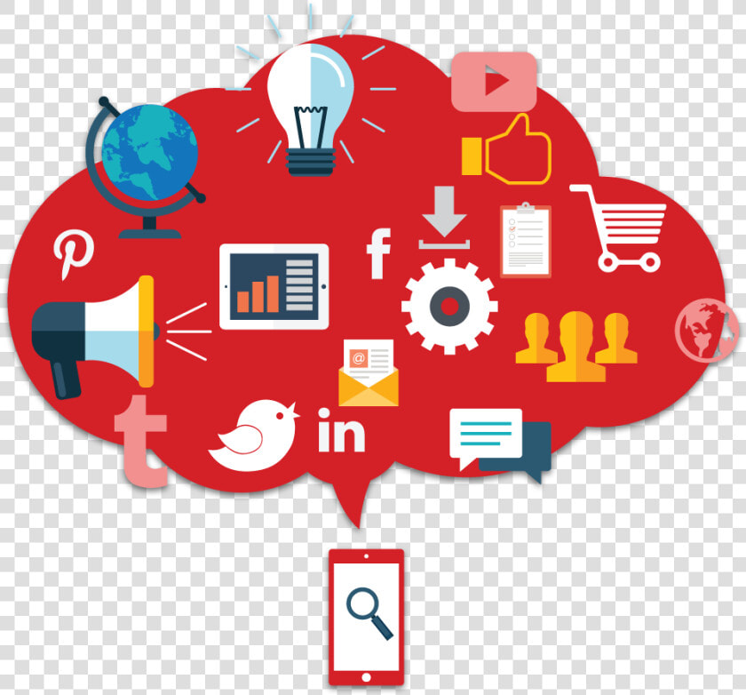 Social Media Marketing   Social Media Marketing Red  HD Png DownloadTransparent PNG