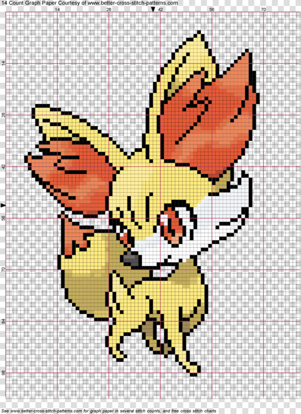 Pixel Art Pokemon Fennekin  HD Png DownloadTransparent PNG