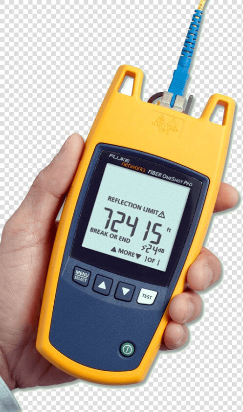 Fluke Networks Fiber Oneshot Pro   Png Download   Moisture Meter  Transparent PngTransparent PNG