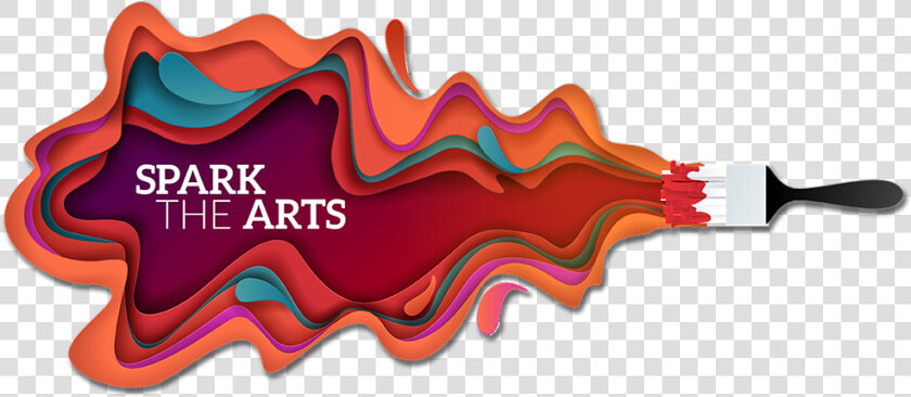 Spark The Arts   Paint Brush And Paint Streak  HD Png DownloadTransparent PNG