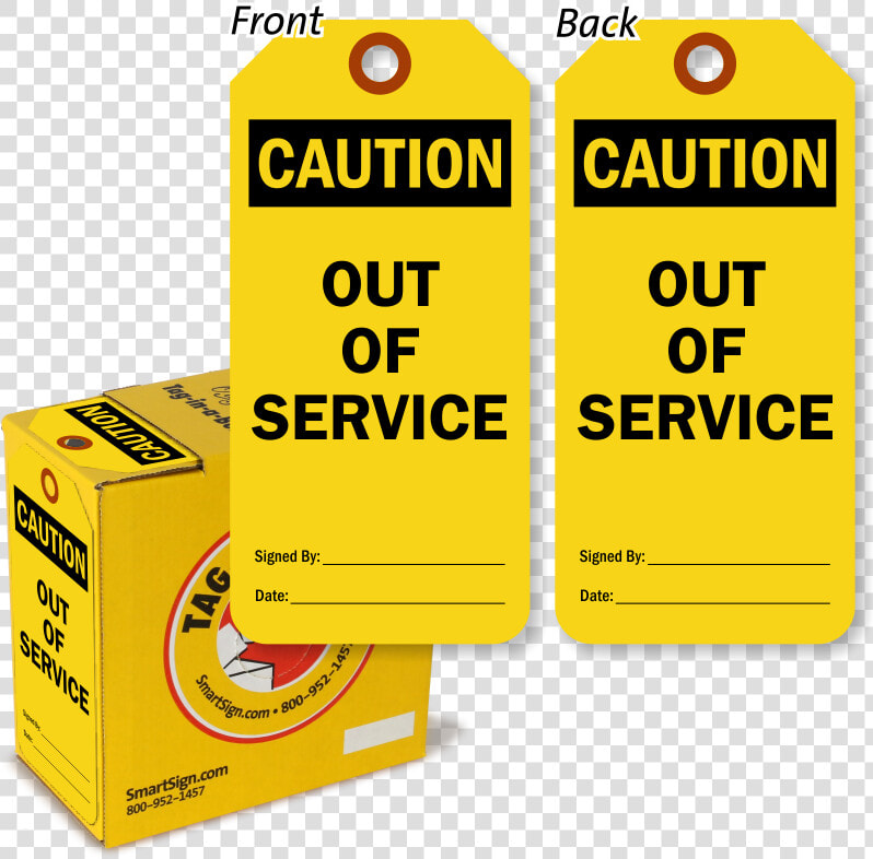 Caution Out Of Service Lock Out Tag In A Box   Out Of Service Tagging  HD Png DownloadTransparent PNG