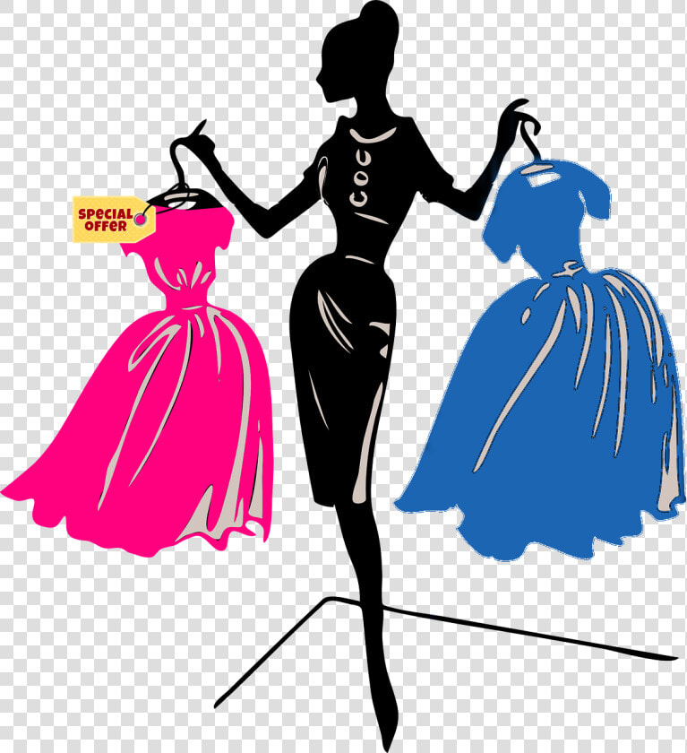 Fashion Clothing Woman Dress Model   Transparent Fashion Clip Art  HD Png DownloadTransparent PNG