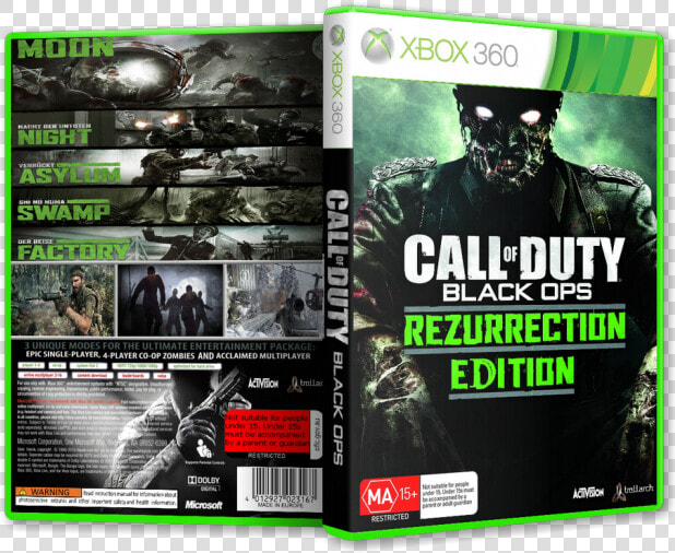 Call Of Duty Black Ops Box Art Cover   Call Of Duty Black Ops Zombies Xbox 360  HD Png DownloadTransparent PNG