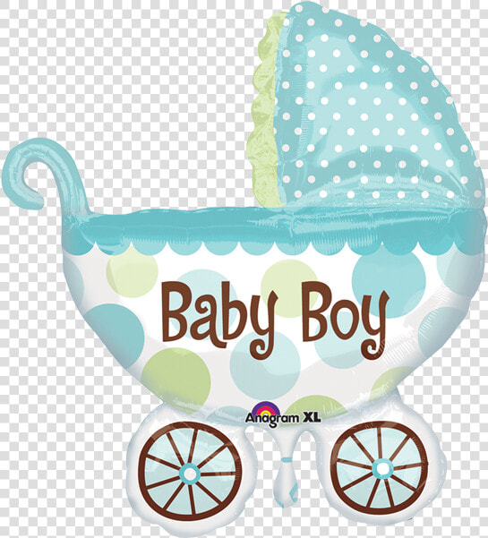 Globo Metalico 28 Baby Boy Carriola   Baby Boy Arrival  HD Png DownloadTransparent PNG