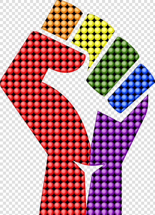 Area polka Dot line   Black Power Fist Transparent  HD Png DownloadTransparent PNG