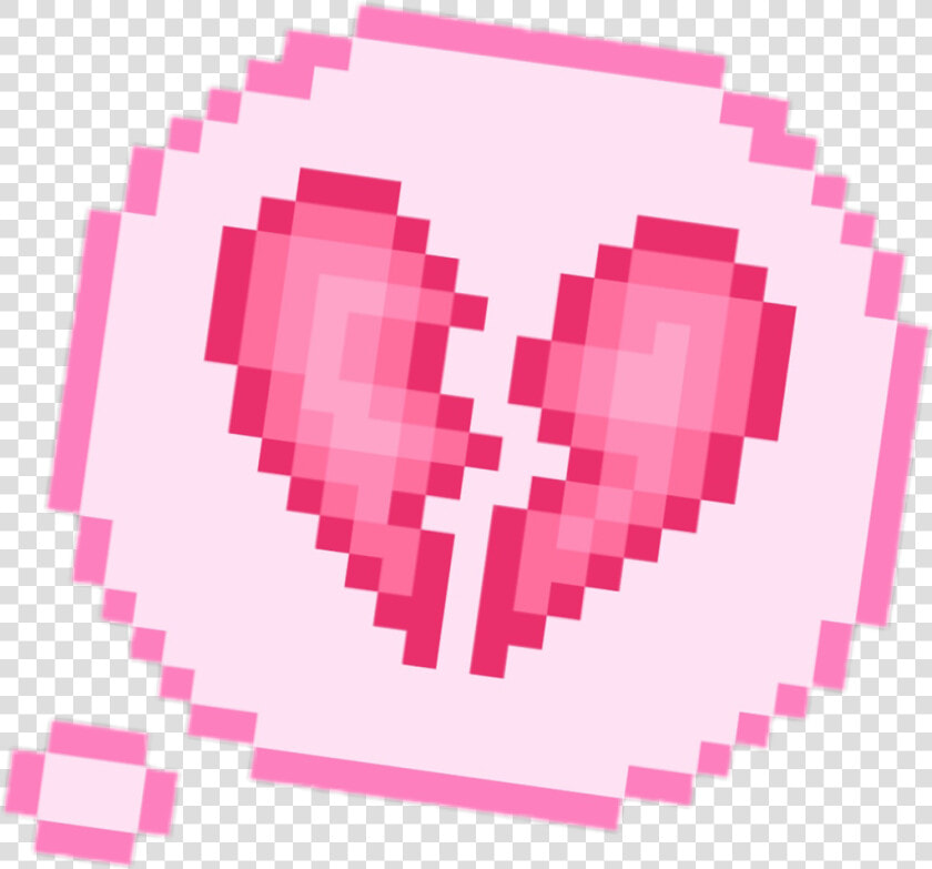  rosa  pink  overlay  corazon  roto   Small Ghost Pixel Art  HD Png DownloadTransparent PNG