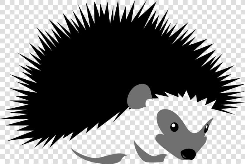 Clip Art Hedgehog Stock Illustration Silhouette   Cartoon Hedgehog Silhouette  HD Png DownloadTransparent PNG